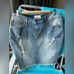 Torrid size 16 denim skirt